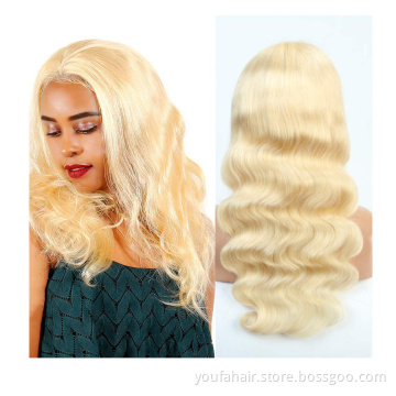 150% 180% Virgin Human Hair Lace Front Wig,613 Human Hair Lace Wig,13x6 613 Remy Body Wave Wig For Black Women